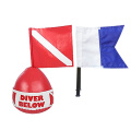 Outdoor Diving Swim PVC Inflatable Professional Buoy Float Ball, Diving Float Including Flag